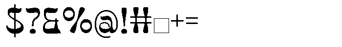 Canefo Font OTHER CHARS