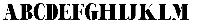 Canella Black Condensed Font UPPERCASE