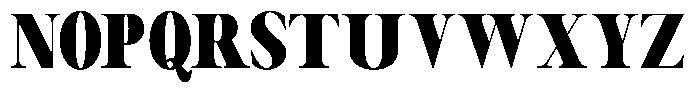Canella Black Condensed Font UPPERCASE