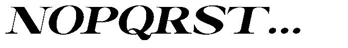 Canella Black Expanded Italic Font UPPERCASE
