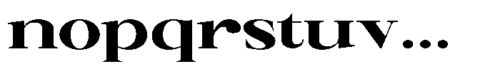 Canella Black Expanded Font LOWERCASE