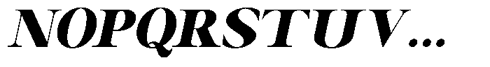 Canella Black Italic Font UPPERCASE
