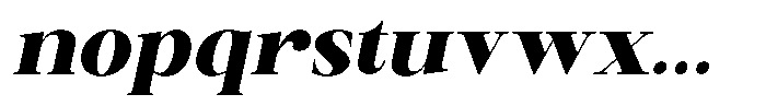 Canella Black Italic Font LOWERCASE