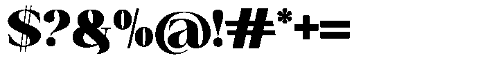 Canella Black Font OTHER CHARS