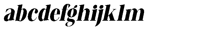 Canella Bold Condensed Italic FONT