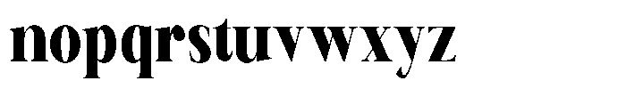 Canella Bold Condensed Font LOWERCASE