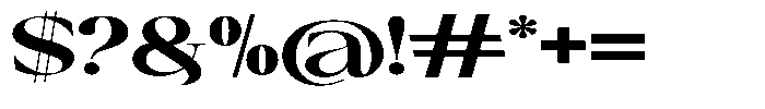 Canella Bold Expanded Font OTHER CHARS