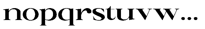 Canella Bold Expanded Font LOWERCASE