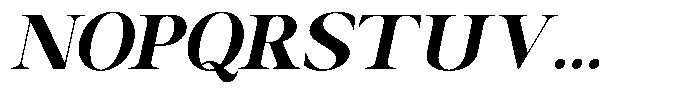 Canella Bold Italic Font UPPERCASE