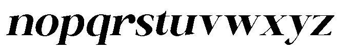Canella Bold Italic Font LOWERCASE