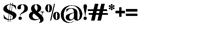 Canella Bold Font OTHER CHARS