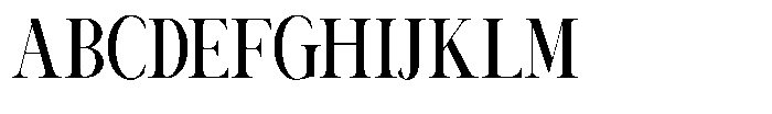 Canella Condensed Font UPPERCASE