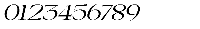 Canella Expanded Italic Font OTHER CHARS