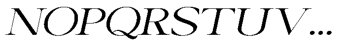 Canella Expanded Italic Font UPPERCASE