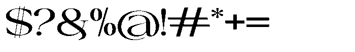 Canella Expanded Font OTHER CHARS