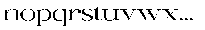 Canella Expanded Font LOWERCASE