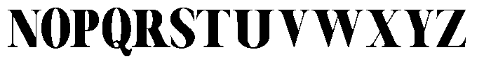 Canella Extra Bold Condensed Font UPPERCASE