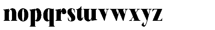 Canella Extra Bold Condensed Font LOWERCASE