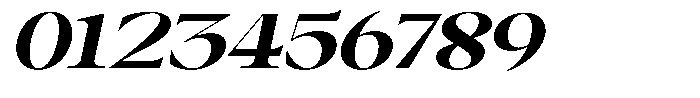 Canella Extra Bold Expanded Italic Font OTHER CHARS