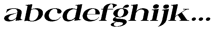 Canella Extra Bold Expanded Italic FONT