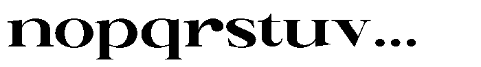 Canella Extra Bold Expanded Font LOWERCASE