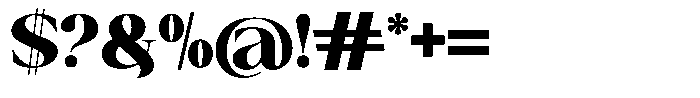 Canella Extra Bold Font OTHER CHARS