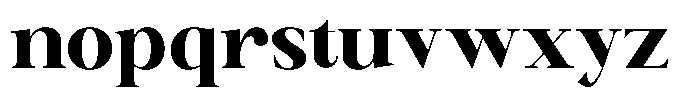 Canella Extra Bold Font LOWERCASE