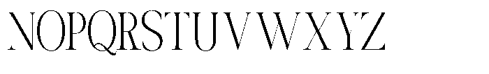 Canella Extra Light Condensed Font UPPERCASE