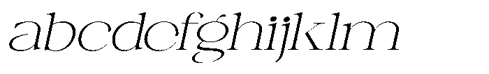 Canella Extra Light Expanded Italic FONT