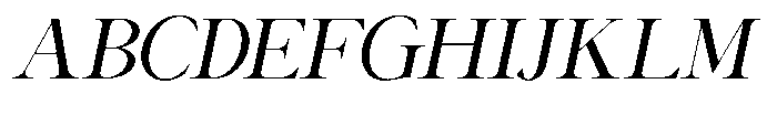Canella Italic Font UPPERCASE