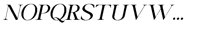 Canella Italic Font UPPERCASE