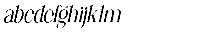 Canella Light Condensed Italic FONT