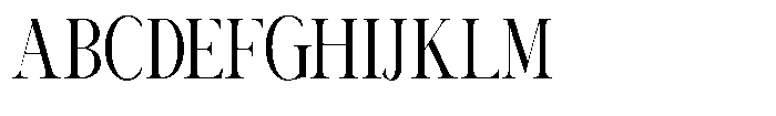 Canella Light Condensed Font UPPERCASE
