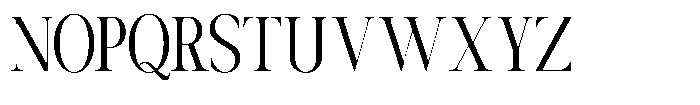 Canella Light Condensed Font UPPERCASE