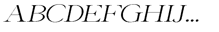 Canella Light Expanded Italic Font