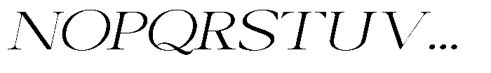 Canella Light Expanded Italic Font UPPERCASE