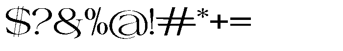 Canella Light Expanded Font OTHER CHARS