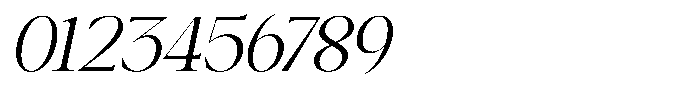 Canella Light Italic Font OTHER CHARS