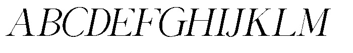 Canella Light Italic Font UPPERCASE