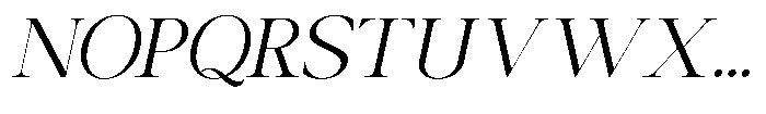 Canella Light Italic Font UPPERCASE