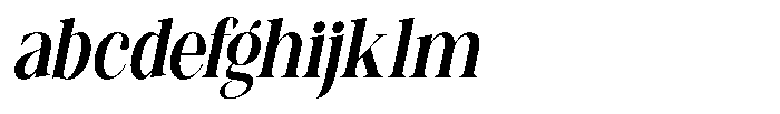 Canella Medium Condensed Italic FONT