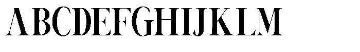 Canella Medium Condensed Font UPPERCASE