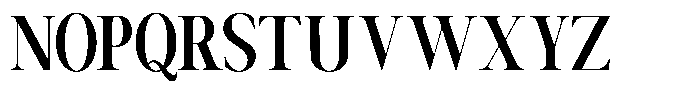 Canella Medium Condensed Font UPPERCASE