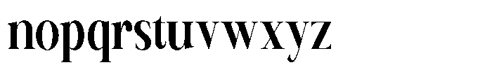 Canella Medium Condensed Font LOWERCASE
