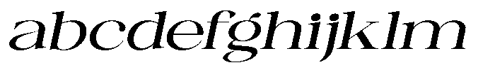 Canella Medium Expanded Italic FONT