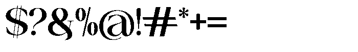Canella Medium Font OTHER CHARS