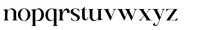 Canella Medium Font LOWERCASE