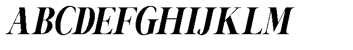 Canella Semi Bold Condensed Italic Font