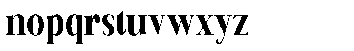 Canella Semi Bold Condensed Font LOWERCASE