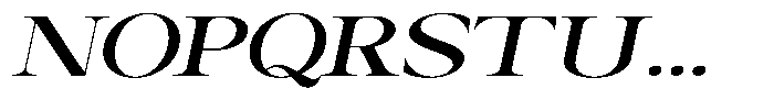 Canella Semi Bold Expanded Italic Font UPPERCASE